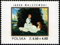 (1972-054) Марка Польша "Портрет молодой леди"    Живопись Польши III Θ
